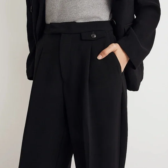 NEW / Madewell The Rosedale High-Rise Straight Pant in Crepe / B003 - Picture 3 of 7